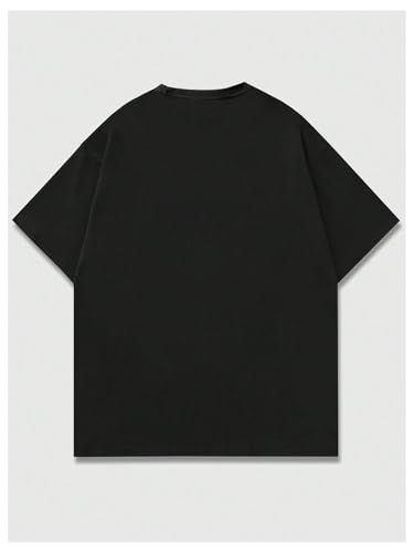 GORGLITTER Men's Y2K Graphic Tee Oversized Drop Shoulder Crewneck Short Sleeve Streetwear Casual T Shirt2