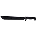 SOG SOGfari 13"" Machete MC01-N - Hardcased Black Blade w/Saw Back, Rubber Handle, Nylon Sheath