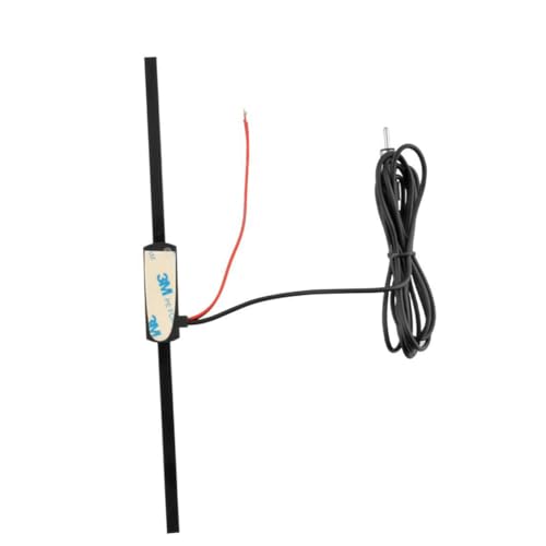 NOLITOY Antenna Auto con Amplificatore per Fm Am Booster per Ricezione Adatta Suv e Veicoli Antenna Non per Parabrezza