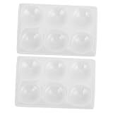PEPLAYTAL 2 Stück Keramische Reaktionsplatten Porzellan Spot Plate Chemielabor Experimente Präzise Analyse Effizient für Labor und Unterricht