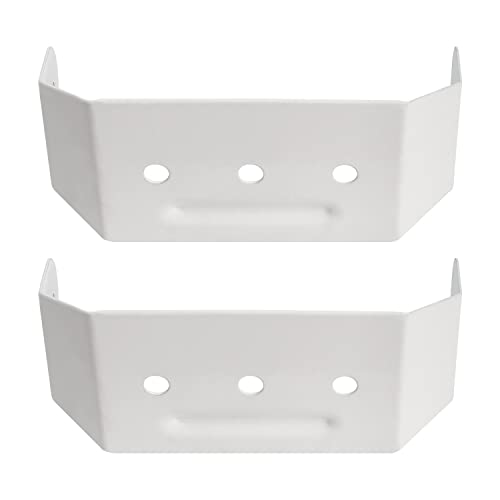 Downspout Adapter Gutter Pipe Clip Hidden Bracket 2X3 White Set Of 2 #TOP9