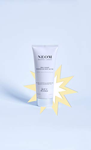 Neom-Real Luxury Magnesium Body Butter, 200Ml | Lavender, Jasmine & Rosewood | Cream Moisturiser With Essential Oils | Nourish & Soften | Woody & Floral #TOP1