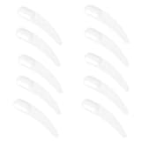 Espátula Cosmética, 10 Pcs Mini Espátula, Facial Máscara Cuchara, Curvo Espátula Cuchara, para le Varie Cremas, Crema Hidratante, lápiz labial