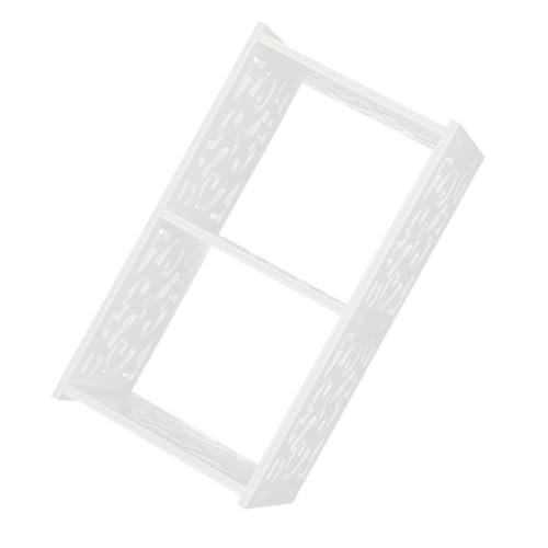 Étagère de rangement murale blanche en PVC style simple - 2
