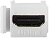 Acoplador keystone HDMI TENINYU, (2 piezas) inserción de jack keystone HDMI, adaptador acoplador HDMI hembra a hembra chapado en oro - blanco 8