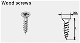 Blum MCFPT586-10C #6 x 5/8 Flat Head, Coarse Thread Wood Screw Box of 1000