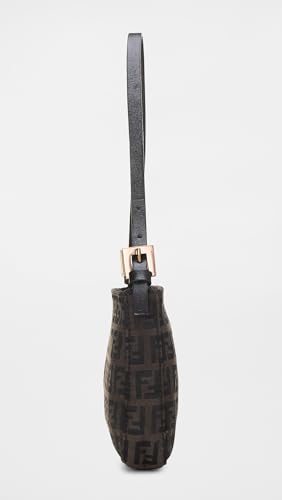 WHAT GOES AROUND COMES AROUND Women's Pre-Loved Fendi Brown Zucchino Shoulder Mini Bag4