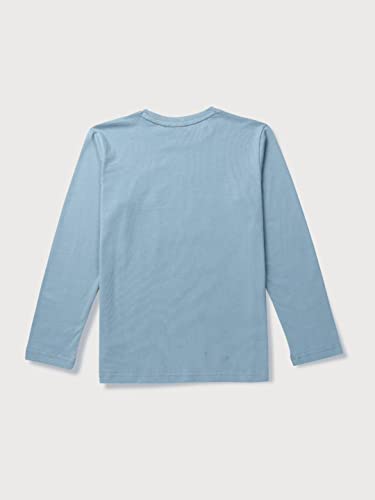Image of Gini and Jony Boys Grey Printed Cotton Full Sleeves T-Shirt