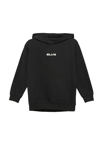 Sweat à capuche garçon noir 176 chaud et résistant pour l'hiver