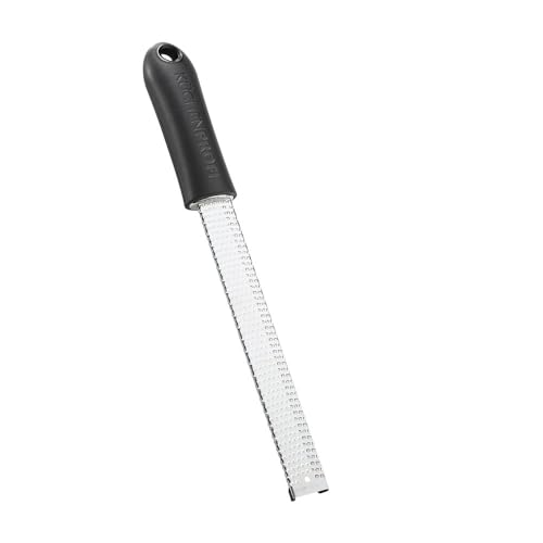 Küchenprofi Master Grip Fine Zester Grater, Stainless Steel, Lemon Grater, Ultra Sharp Blades, Parmesan Grater, Ginger Grater, Garlic Grater, 32 x 3.5 x 4 cm