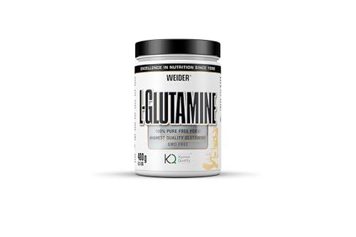 Weider - L-Glutamin Pulver - Reines L-Glutamin, Hochdosierte Aminosäure - 80 Portionen - Für Bodybuilding, Muskelaufbau & Fitness - 400g