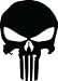 2x The Punisher Logo Skull Sticker Autocollants Aufkleber 7x10cm + noir ou choisissez votre couleur et m'informer par email +