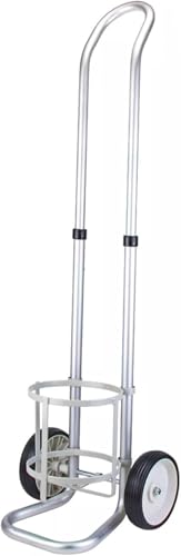 Aluminum Cylinder Cart with Wheels and Adjustable Height