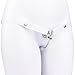 Male Portable Flat Protection Cage with Waist Belt, Special Negative Inverted Cage Set for Sissy Men 3234 -USXA03 (White)