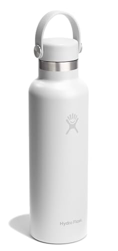 Image of Hydro Flask Water Bottle - Insulated Stainless Steel - Non Spill, Leakproof in 21 Oz Tonal White