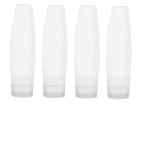 PATKAW 4 Piezas Botella De Cosméticos De Viaje Contenedores De Viaje Mini Botella Exprimible Botes Pequeños Con Tapa Botellas De Champú y Acondicionador De Viaje Llevar Multi