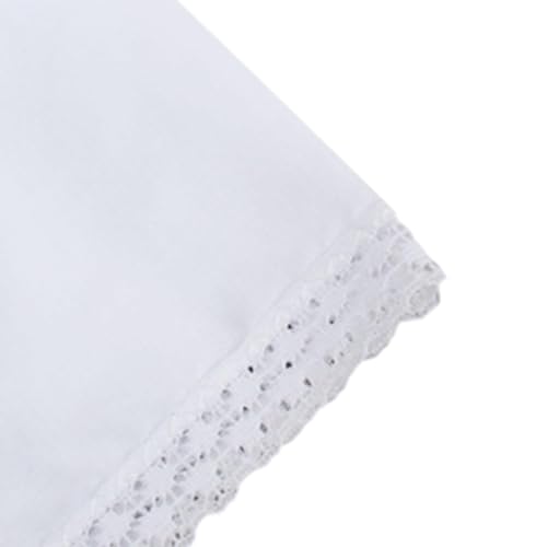 Pañuelos de encaje elegantes de algodón para novias y diseño de manualidades finas 2