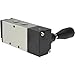 PRO SOURCE Manual Lever/Detent Mechanical Air Valve, 5-Way 3-Position 1/4