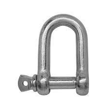 GI D SHACKLE EURO TYPE HOOK LOCKING AND WIRE ROPE FASTENER (12MM)