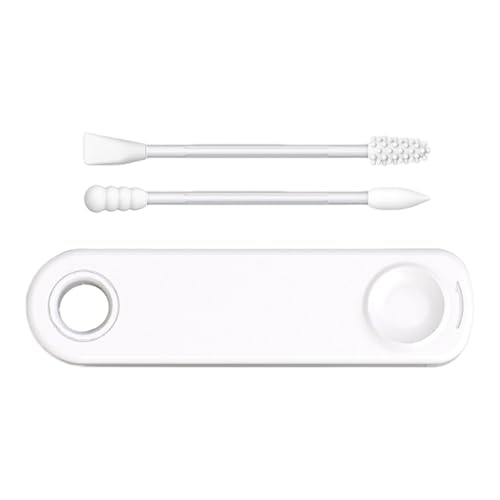 Hisopo de silicona reutilizable – Almohadillas de silicona lavables – Ecológico alternativo sanitario alternativo limpieza de oídos con fundas a prueba de polvo para eliminación de cera de oído