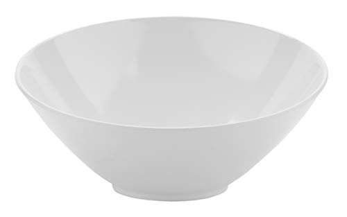 GET B-789-W Angled/Cascading Bowl, 1.1 Quart, White