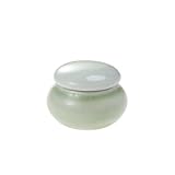 Kleines keramikglas mit deckel – lotion-creme-flaschen, das innere ist unversehrt.