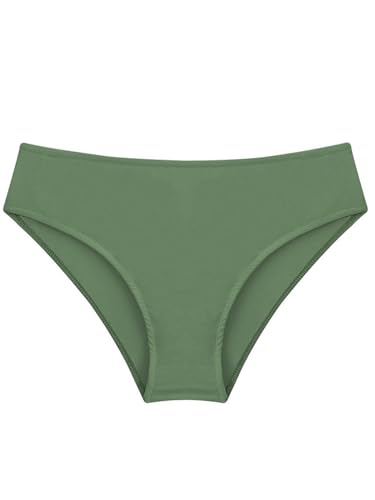 Choomomo Kids Girls Beach Wate Play Swim Briefs Swimming Pool Bathing Suit Bikini Bottoms Dark Green A 16 Years
