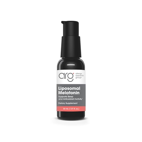 Allergy Research Group ARG Liposomal Melatonin - Liquid Melatonin Supplement - Fast Acting Sleep Support - Liposomal Delivery for Absorption - Hypoallergenic - 150 Servings - 30 mL