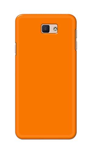 Image of Plain Orange Hard Back Case Cover for Samsung OnNxt / J7 Prime / J7 Prime 2 / On7 Prime / On7 (2016) Back Cover -(J5) VNS2229