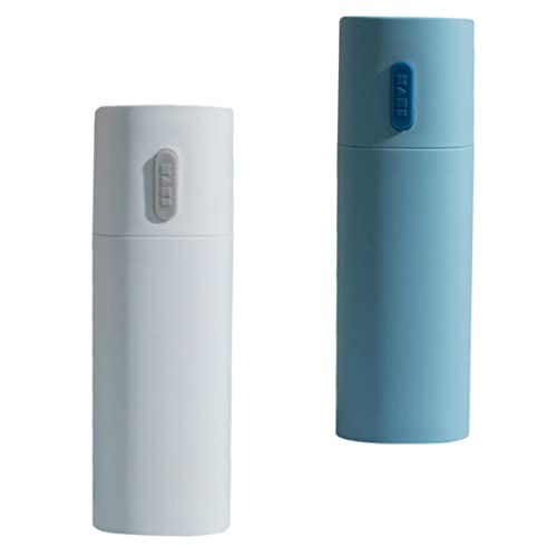 TOKIDNY 2piezas Copa De Viaje para Cepillo De Dientes y Pasta De Dientes Estuche Portátil para Almacenamiento De Higiene Bucal Organizador Compacto y Ligero