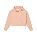 Lacoste Women's Short Cut Cutton Hoodie, Latte, 2