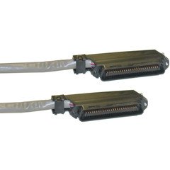 QualConnect Cat3 Telco Trunk Cable, 90 Degree Amphenol Centronics 50 CN50 Connectors, 25 Twisted Pairs, 50 ft
