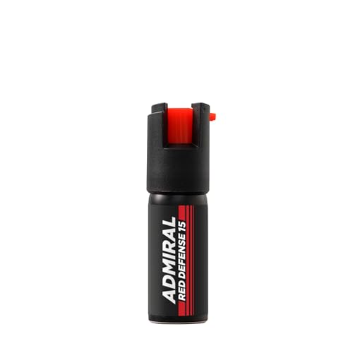 Spray Anti-Agresión 15 ML - Marcaje UV - ADMIRAL Defense - Formato Bolsillo & Bolso - Alcance 3M - Aprobado por la Policía - Seguridad Personal & Protección Compacta