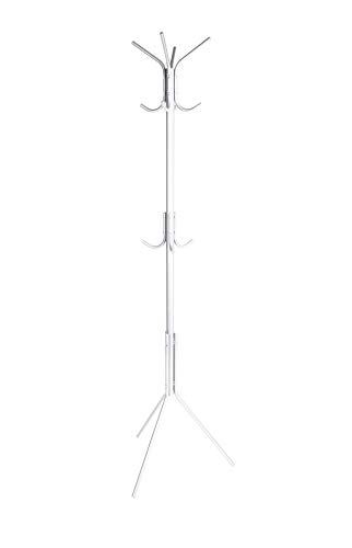 Mind Reader CRACK11-WHT Metal Coat Hat Hanger 11 Hook for Jacket, Purse, Scarf