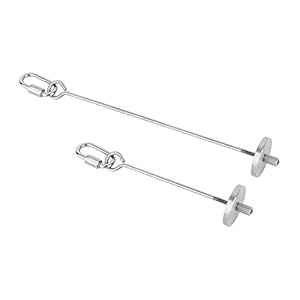 iplusmile Vogel Accessoire 2 Stks Papegaai Fruit Spiesjes Pet Maïs Vorken Speelgoed Vogelkooi Accessoires (Zilver)