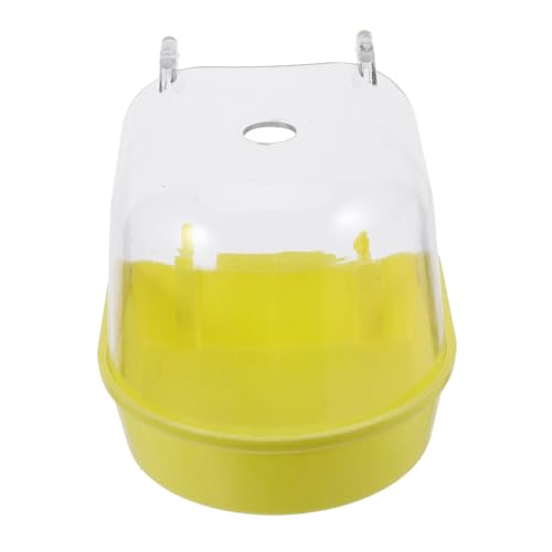 PEPLAYTAL Canary Parrots Bath Shower Box Bowl Splash Accessories Cage Hanging Bath Tub