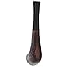Savinelli One Kit - Handmade Italian Briar Wood Pipe, Blue Zipper Pouch, Cleaners, Czech Pipe Tool, 6mm, Zulu Shaping, Rusticated Finish, 404