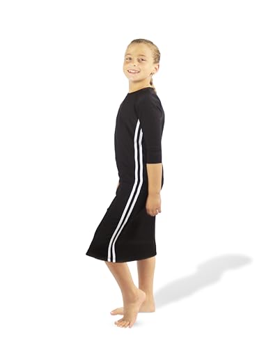 Image of Girl One Piece Modest Long Sleeve Swim Dress