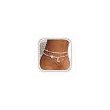 Aidenn 925 Sterling Silver Letter Anklet, Layered Ankle Bracelet with Cubic Zirconia Initial Charm, Adjustable Personalised Alphabet Jewellery Gift for Women Girls