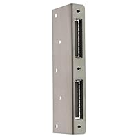 FEPS Schließblech Zimmertür Winkelschließblech mit Schmutzkasten Reparaturschließblech Edelstahl rechts/links verwendbar 170x50x21 mm