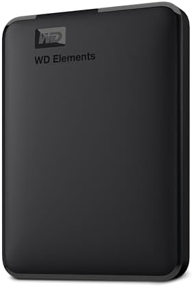 Western Digital WD 1.5TB Elements Portable Hard Disk Drive, USB 3.0, Compatible with PC, PS4 and Xbox, External HDD (WDBU6Y0015BBK-WESN)