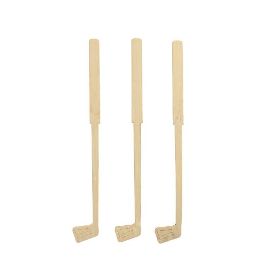 1000 batidores para bebidas, bambú puro, 15 cm, golf