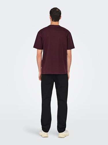 Only & Sons Herren Onsfred Life RLX Ss Tee Noos, Port Royale, XL – Ansicht 5