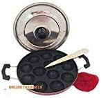 New 12 pit Appam Maker-SS Lid-Chetty-Paniyaram-Pan-Patra-Tawa shipping by DHL
