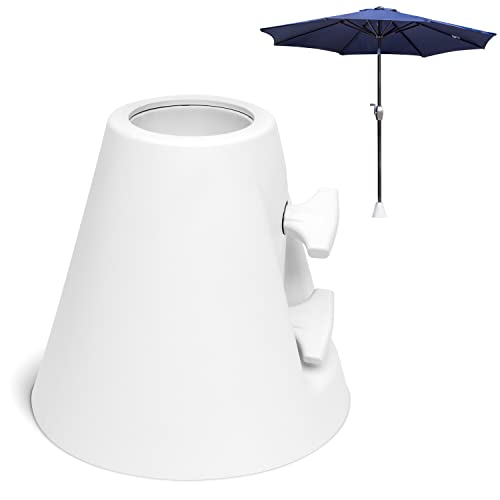 GoSports 500lb Pool Deck Umbrella Anchor Black/White