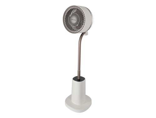 PUR LINE | Ventilador de Pie con Motor DC y Luz LED Ambiental – 12 Velocidades, Movimiento 3D, Función ECO, Temporizador 9h, Control Táctil y Mando a Distancia