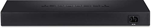 Trendnet - Teg-S24G 24-Port Unmanaged Gigabit 10/100/1000 Mbps Greennet Switch, Teg-S24G, 24 X Gigabit Rj-45 Ports, 48 Gbps Switching Fabric, Fanless, Metal Housing, Rack Mountable, Lifetime Protection Black #TOP6