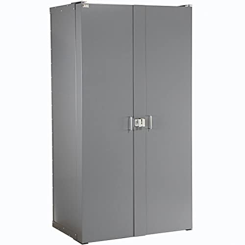 Global Industrial Bin Cabinet With 156 Yellow Bins, 38X24X72, Assembled #TOP2