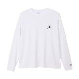 長袖Tシャツ 長袖 丸首 抗菌防臭 速乾 UVカット スクリプトロゴ ロングスリーブTシャツ トレーニング C3-CS411-010-XL