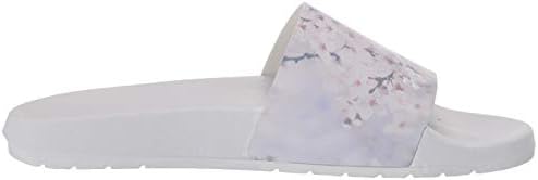 Under Armour Unisex-Adult Core Remix Floral Slide Sandal, Sea Coin (600)/Sea Coin, 6 Men’s/7.5 Women’s | Image 5